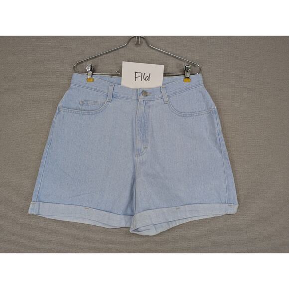 Riders Light Blue Denim Jeans Shorts Size 14M High Waisted USA Vintage -0925F161 - Picture 7 of 7